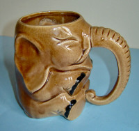 Vintage Unique Whimsical  Collectible Elephant Mug