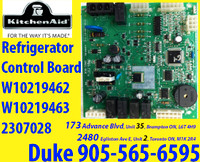 * W10219463, 2307028 Fridge,   Control,  Board, Repair