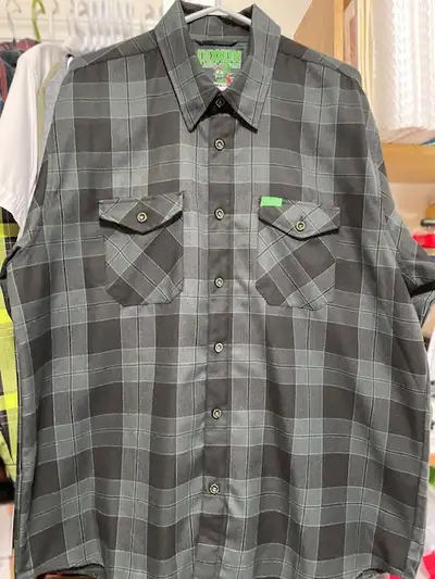 DIXXON FLANNEL SHIRT "ADRENALINE", SIZE XL, LIKE NEW., View more