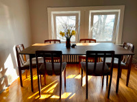 Mid Century Table and Six Chairs