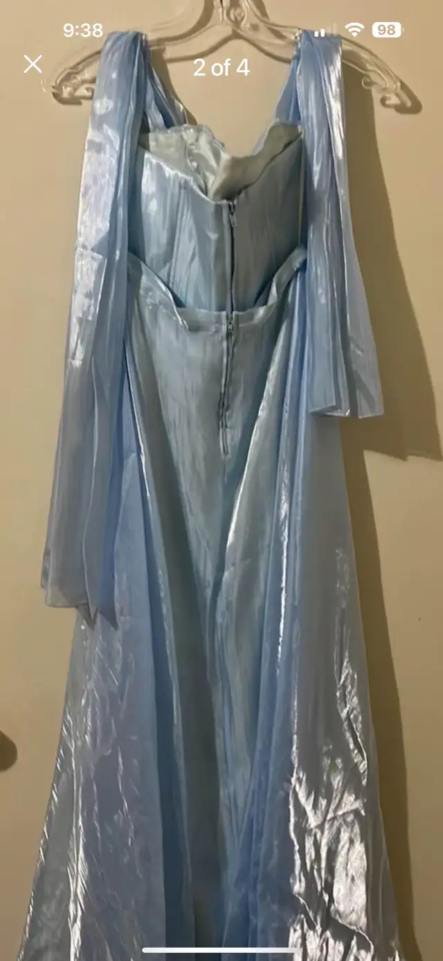 MOVING Beautiful shimmery baby blue grad/formal/ prom dress in Women's - Dresses & Skirts in Peterborough - Image 3