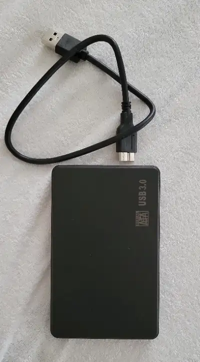 Portable USB hard drive storage, View more