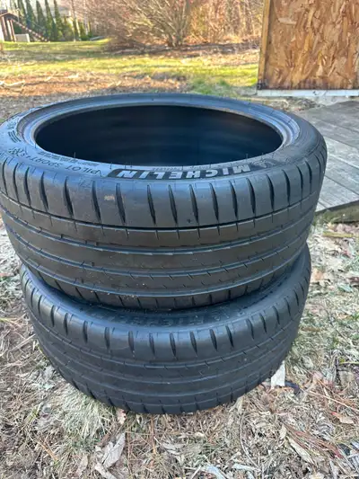 - 2 Michelin Sports 4S Tires - 9/32 Tread on both - Sell as pair Asking $450 (each new tires retails...