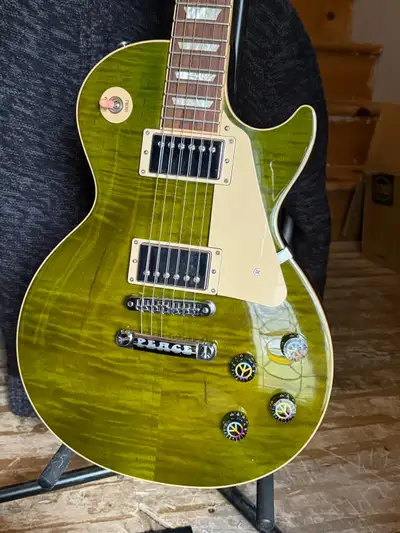 Gibson Les Paul Peace Mellow Out Green and Hemp Case, View more