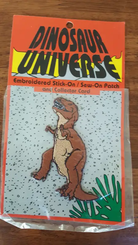 Dinosaur Universe Tyrannosaurus Rex Stick-On / Sew-On Patch *New63848995945089120
