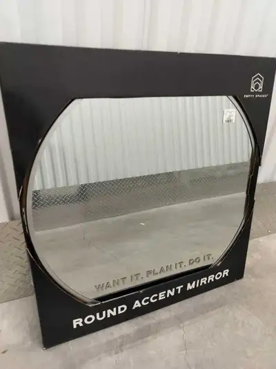 Empty Spaces Round Accent Mirror, View more