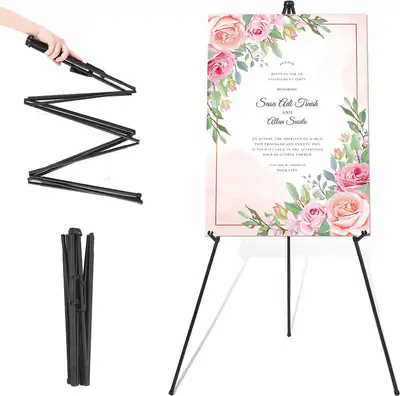 Easel Stand for Wedding Sign & Poster 63'' Tripod Collapsible, View more