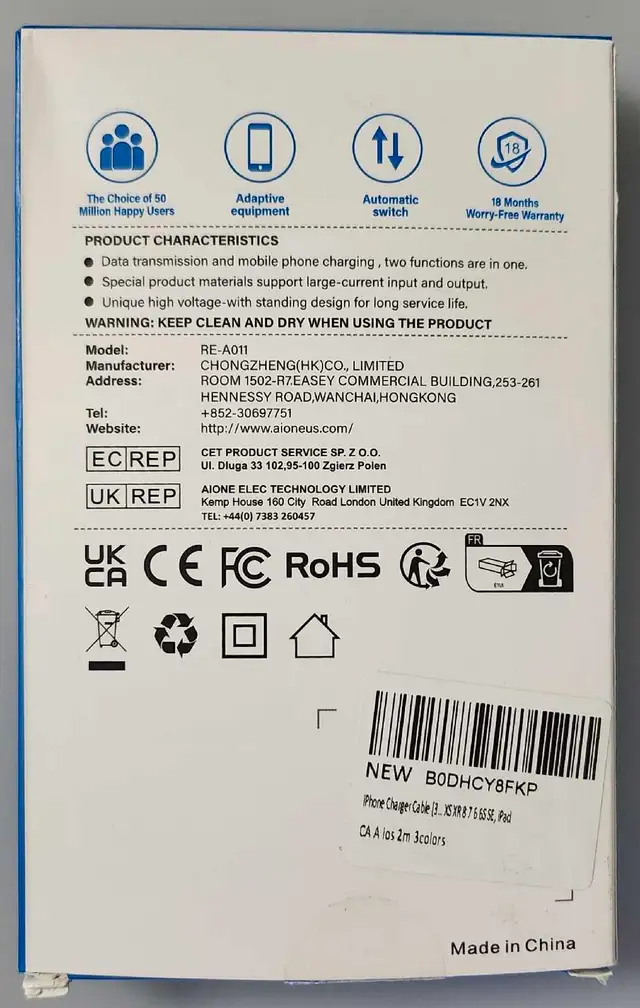 Charging  Cable for i phone ( 2 ) in Cell Phone Accessories in Markham / York Region - Image 3