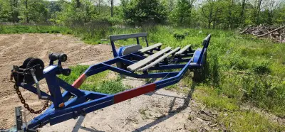 Solid 25-foot trailer with dual axles. Built strong and ready to haul heavy loads. Key Info: • Lengt...