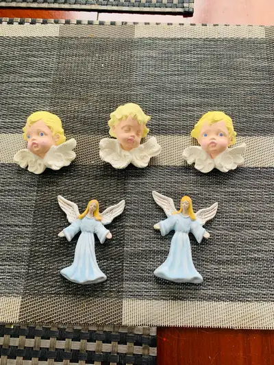 NEW Angels Decoration Ornaments hand-painted plaster, View more