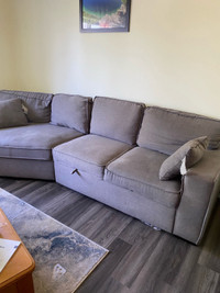 Convertible couch and love seat 
