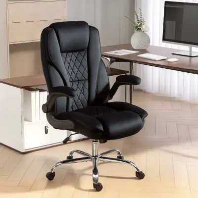  Executive Office Chair, Desk Chair with Flip-up Armrest, Diamon, View more