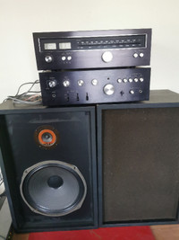 Sansui AU-4900  integrated amp and matching tuner with speakers