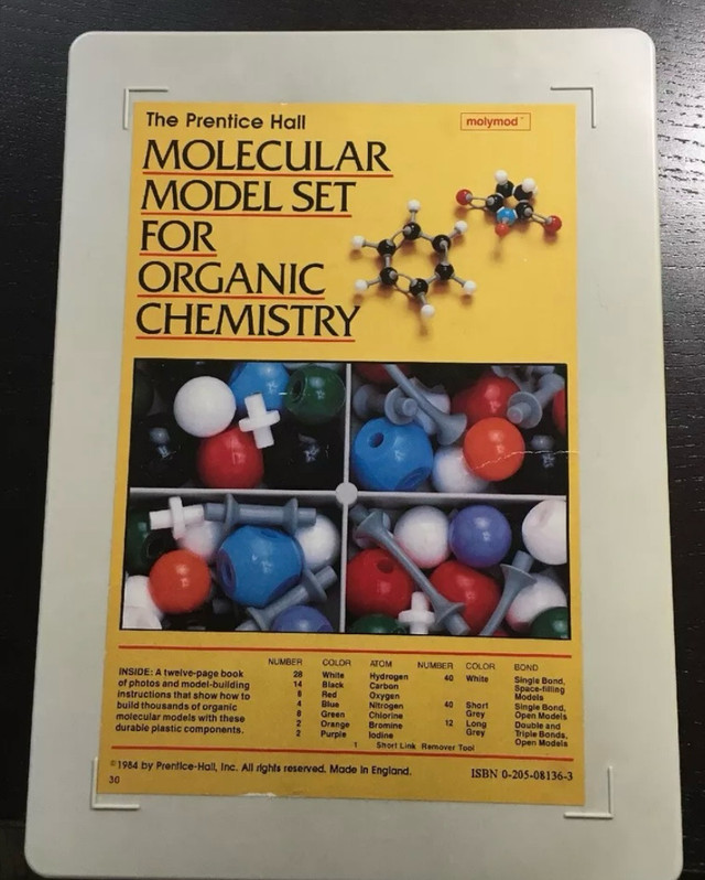 Prentice Hall Molecular Model Set for Organic Chemistry  in Other in Burnaby/New Westminster