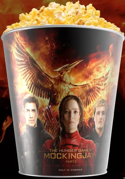RARE & NEUF Bac à popcorn Hunger Games Mockingjay Pt2 3.8L 130oz, View more