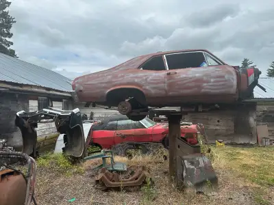 68 chevy 2 nova decent body very litte rust has another parts car to go with it