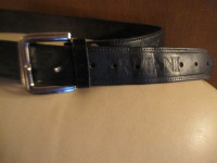 Giorgio Armani Black Leather Belt and Buckle Various Mens