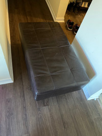 Foot rest/leather box table TAKING BEST OFFER SELLING QUICK