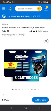 New never open gillette proglad eight cartridges