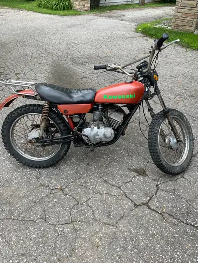 1975 Kawasaki G4TR 100cc 2 stroke vintage enduro for sale Runs, shifts, stops great 6,646 kms on the...