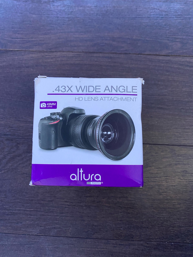 49MM 0.43x Altura Photo Professional HD Wide Angle Lens (w/Macro in Cameras & Camcorders in City of Toronto - Image 2