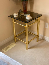 Brass Bedside Table