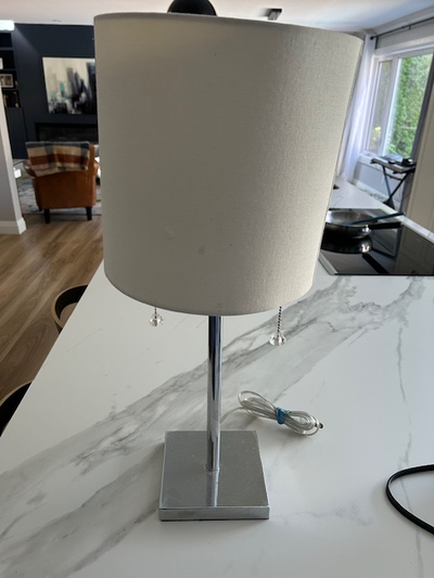 23" 2 Light Chrome Table Lamp, View more