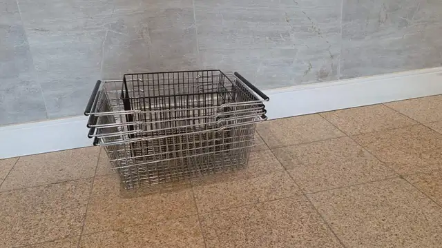 Set of 5 Heavy-Duty Wire Metal bike Shopping & Storage Basket