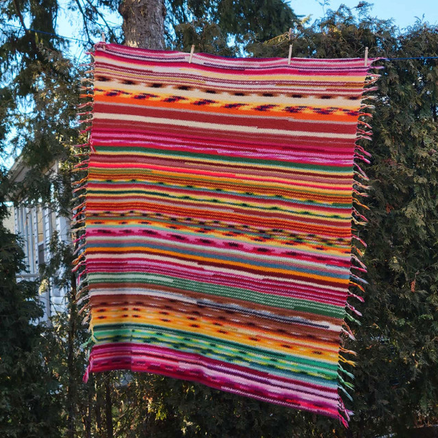 Hand Knitted Mexican Wool Blanket! Picnic Blankets  in Home Décor & Accents in Hamilton