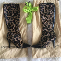 Louis Vuitton Leopard Boots