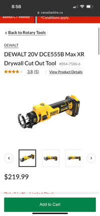 Brushless Drywall cut-out tool ( tool only ) brand new