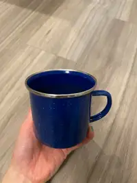 Blue Camping Mug