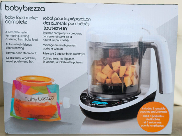 New & Sealed BabyBrezza Baby Food Maker with 3 pouches 3 funnels in Other in Edmonton - Image 3