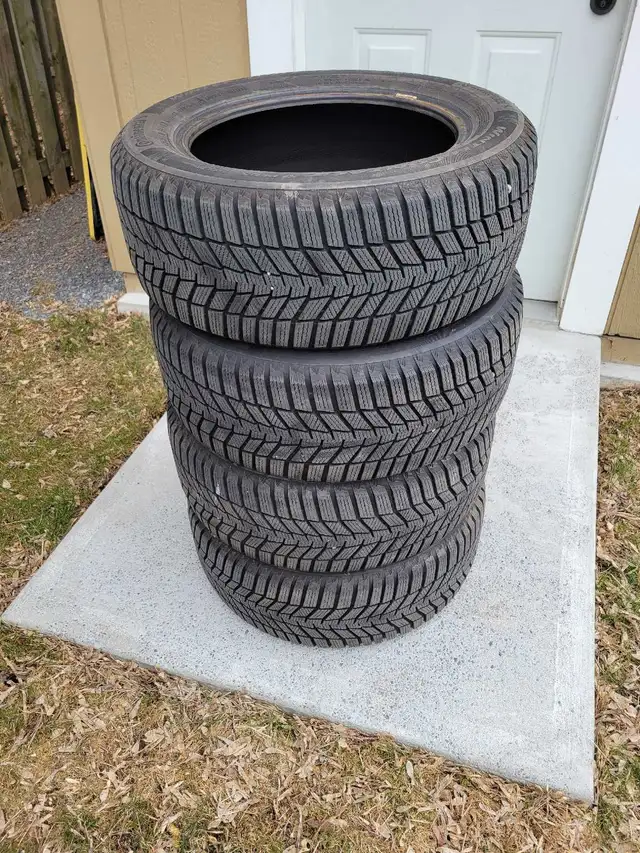 2 LEFT!!!  Cont. Wintercontct 215/55R16 Snow Tires - used 2 sea in Tires & Rims in Oshawa / Durham Region - Image 2