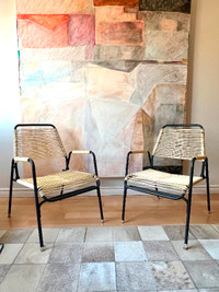 Vintage mid-century modern patio chairs