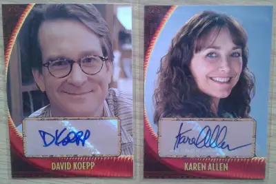 autograph card Karen Allen Auto, Indiana Jones KOTCS, Topps, View more