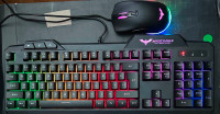 RGB wired gaming keyboard and mouse