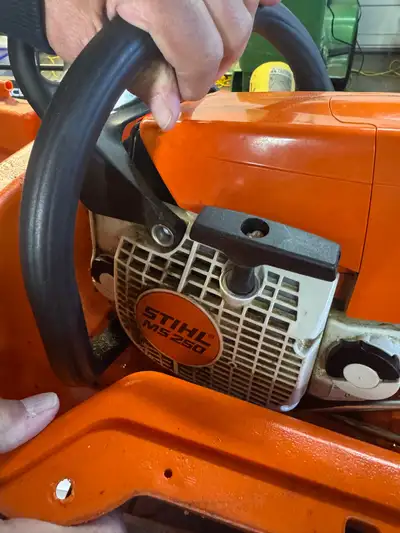 MS 250 Stihl Chainsaw with Safety Pants, Safety helmet, View more