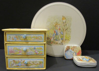 4 NEW BEATRIX POTTER CONTAINERS