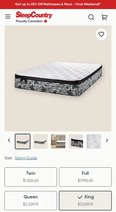 Kingsdown King Mattress - like NEW**, View more