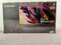 SAMSUNG QN55Q7 55” QLED TV + NO GAP WALL MOUNT