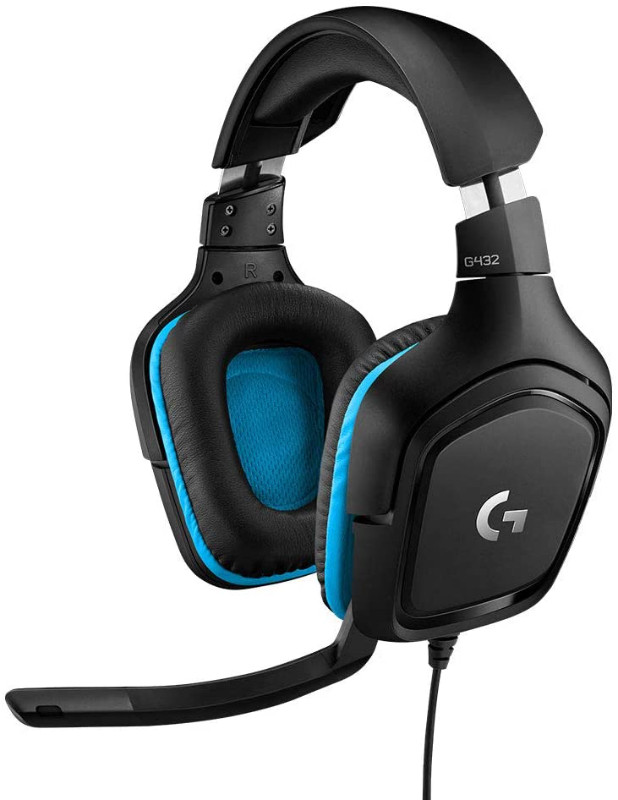 Logitech G432 DTS:X 7.1 Surround Sound Wired PC Gaming Headset in Speakers, Headsets & Mics in Burnaby/New Westminster