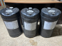 40 Used Plastic, Oil Drum/Barrels - Empty, 52 Liter, Blk