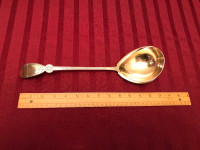 Antique 13" 1865 Soup or Oyster Ladle in 1847 Rogers Silverplate