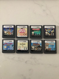 Eight Nintendo DS games 