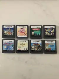 Eight Nintendo DS games 