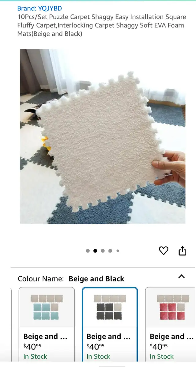 Interlocking Soft Carpet (Around 60pcs with Edge) [30x30cm] 63654761185281121