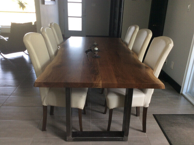 table conférence, table cuisine, table bois, table rustique dans Mobilier de salle à manger et cuisine  à Longueuil/Rive Sud - Image 4