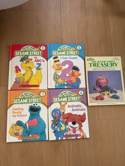 Sesame Street hardcover books x5, View more