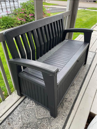 Keter patio outdoor storage bench set